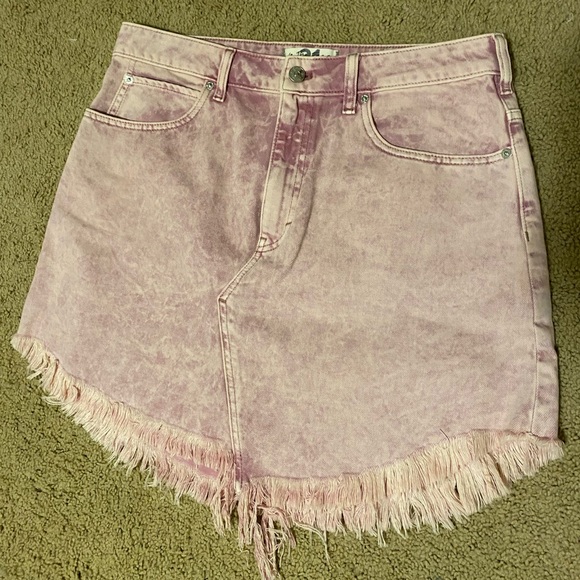 Free People Bailey Denim Mini Skirt (We the Free) - Picture 3 of 10